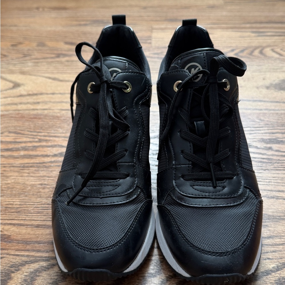 Michael Kors Black Women's wedge Sneakers. Excellent condition size 10